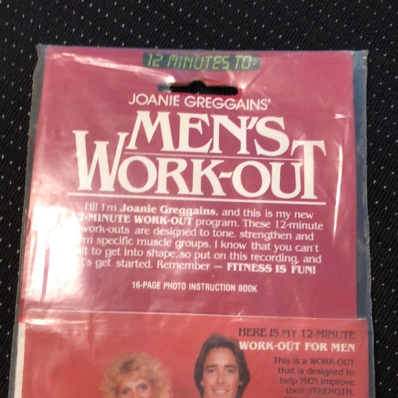 NWT vintage kitschy 80s mens exercise 12 minute instruction - Picture 2 of 8